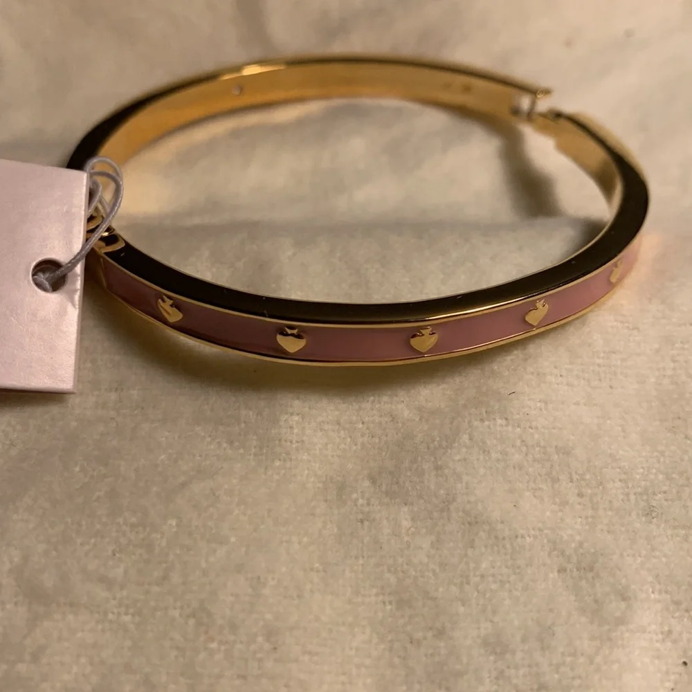 Kate Spade Square Mini Bag and the Pink Spade Bangle.